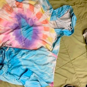 Tie dye hoodie/jogger set
